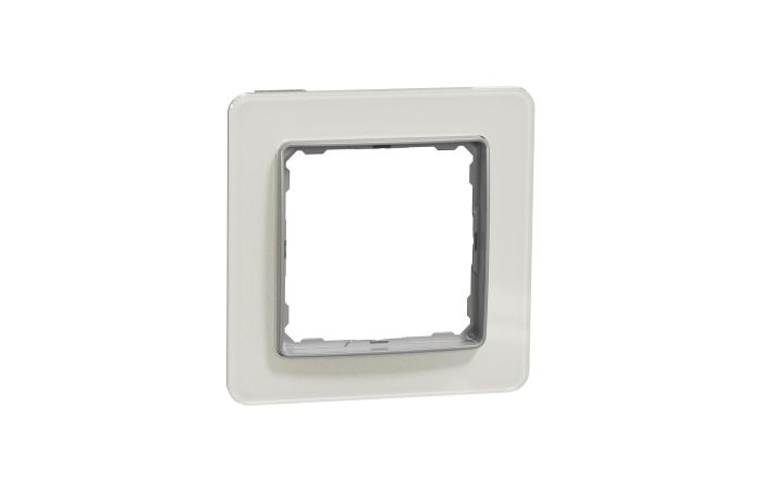 Ramka pojedyncza, szkło białe, efekt szkła, Sedna Design & Elements | SDD360801 Schneider Electric