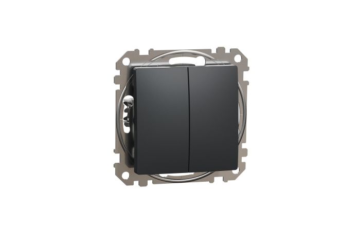 Łącznik świecznikowy, czarny antracyt, Sedna Design & Elements | SDD114105 Schneider Electric