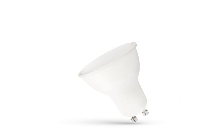 Lampa LEDspot 7,5W 580lm WW 3000K GU10 230V 110 st. SMD z mleczną szybką biała | WOJ+14592 Wojnarowscy