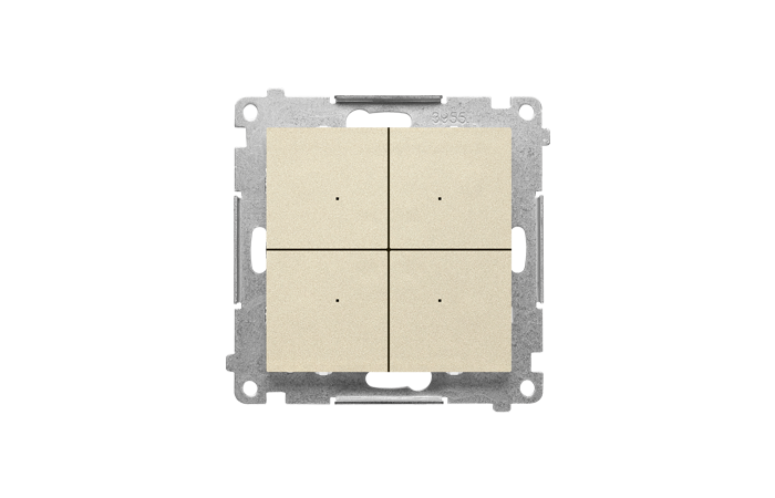 CONTROL Kontroler przyciskow ster bezprzew z Simon GO ster smartfonem Szampański mat Simon 55 GO | TEK1W.01/144 Kontakt Simon