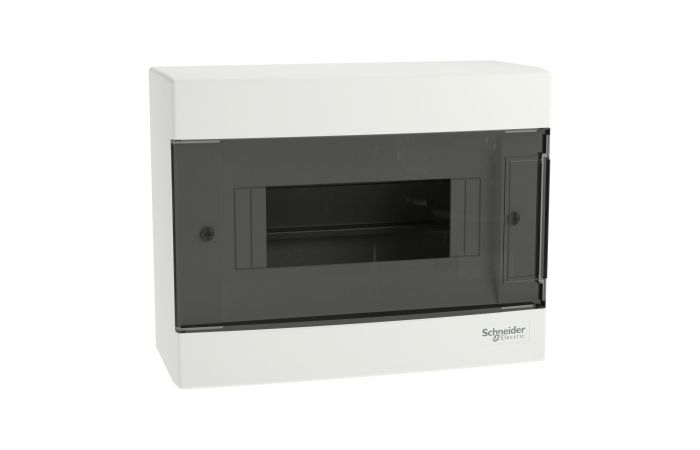 Rozdzielnica modułowa natynkowa 1x8 IP40 drzwi transparentne, Easy9 EU EZ9EU-1-8-NT-T | EZ9EUC108 Schneider Electric