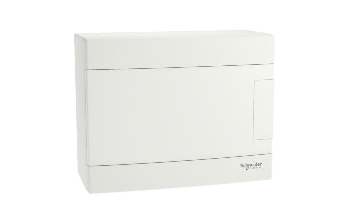Rozdzielnica modułowa natynkowa 1x8 IP40 drzwi białe, Easy9 EU EZ9EU-1-8-NT-P | EZ9EUD108 Schneider Electric