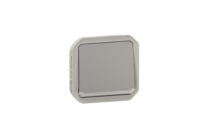 Gniazdo pojedyncze z/u 2P+Z 16A 250V IP55 z przesłoną styk&oacute;w (mechanizm), szary, Nowe Plexo | 069552L Legrand