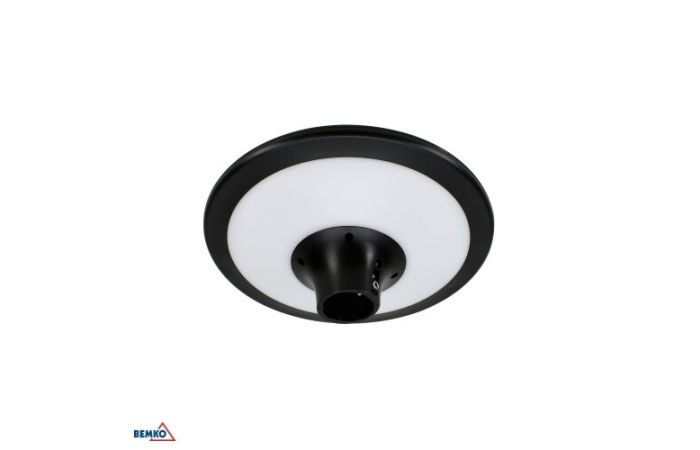 Oprawa parkowa solarna LED SOLUM 20W 2200lm 3000-4000K IP65 czarna | C83-SOM-020BL-CCT Bemko