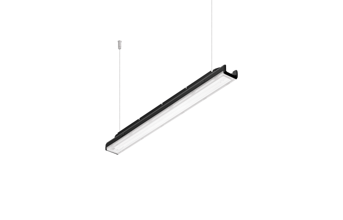 Oprawa hermetyczna LED ATLAS STEEL 41W 6200lm 4000K IP66 IK06 120D 1188mm czarna | 657658 Lena Lighting