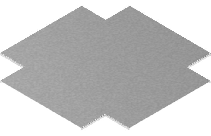 Pokrywa czwórnika kanału PCZKN240, gr.blachy 1,0mm | 500624 Baks
