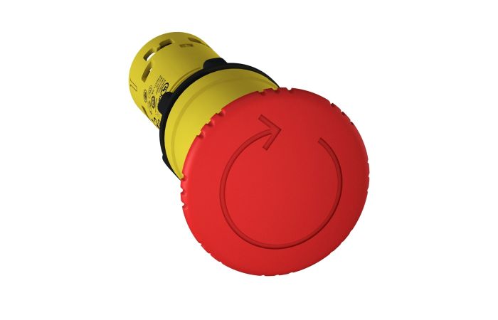 Przycisk bezpieczeństwa Fi-40mm 1Z/1R IP65 przez obrót, Harmony XB7 | XB7NS8445 Schneider Electric