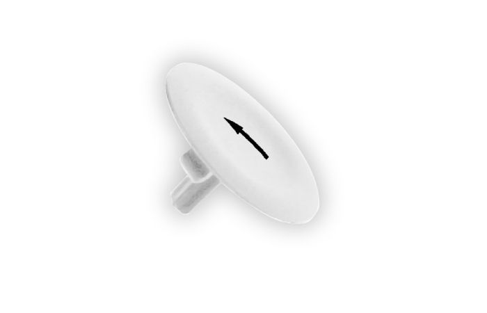Wkładka do przycisku Fi-22mm płaska biała do ZB5-AA0 STRZALKA | ZBA334 Schneider Electric