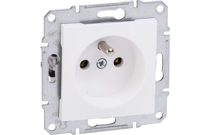 Gniazdo pojedyncze z/u bez ramki 16A 230V białe, Asfora | EPH2800721 Schneider Electric