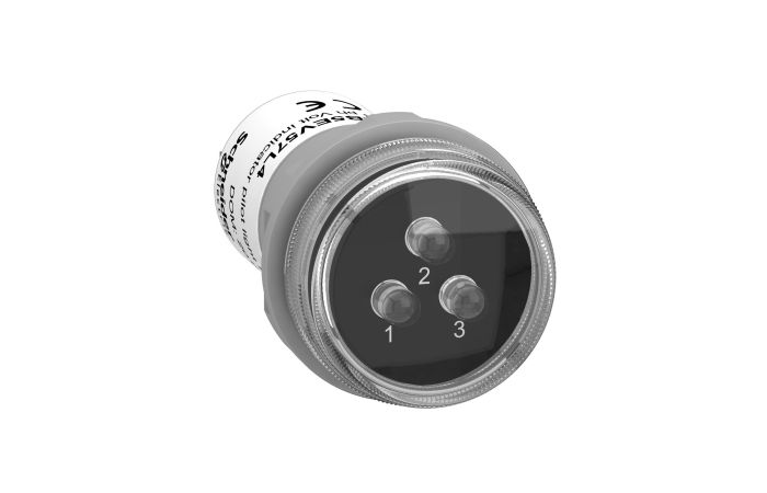Wskaźnik napięcia pulpitowy 22mm LED biały 3-fazowy 400V AC | XB5EV57L4 Schneider Electric