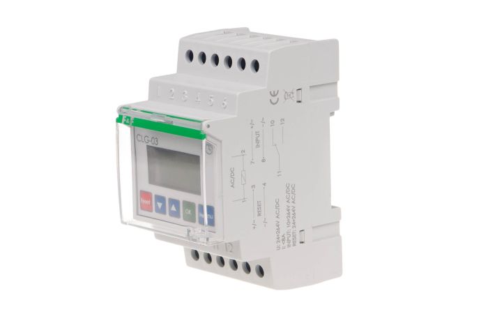 Licznik czasu pracy na szynę DIN CLG-03 | CLG-03 F&F