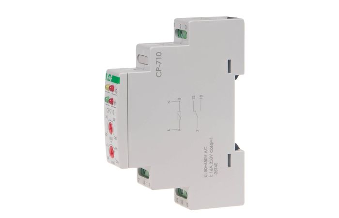 Przekaźnik napięciowy jednofazowy CP-710 1P 50-450V AC 16A | CP-710 F&F