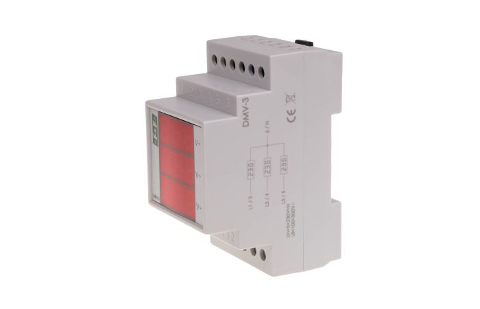 Wskaźnik cyfrowy napięcia trójfazowy DMV-3 | DMV-3 F&F