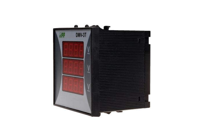 Wskaźnik cyfrowy napięcia trójfazowy panelowy DMV-3T | DMV-3T F&F