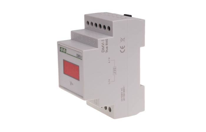 Wskaźnik cyfrowy napięcia, jednofazowy DMV-1 true RMS | DMV-1RMS F&F