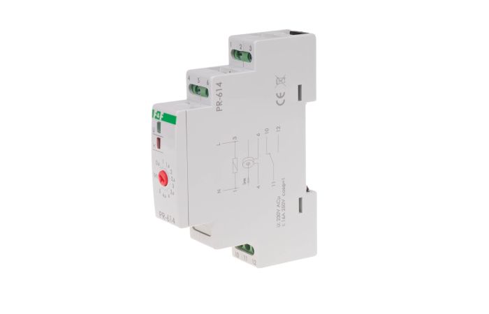 Przekaźnik priorytetowy PR-614 montaż na szynie DIN 230V U=0,5-5A styk 1NO/NC | PR-614 F&F