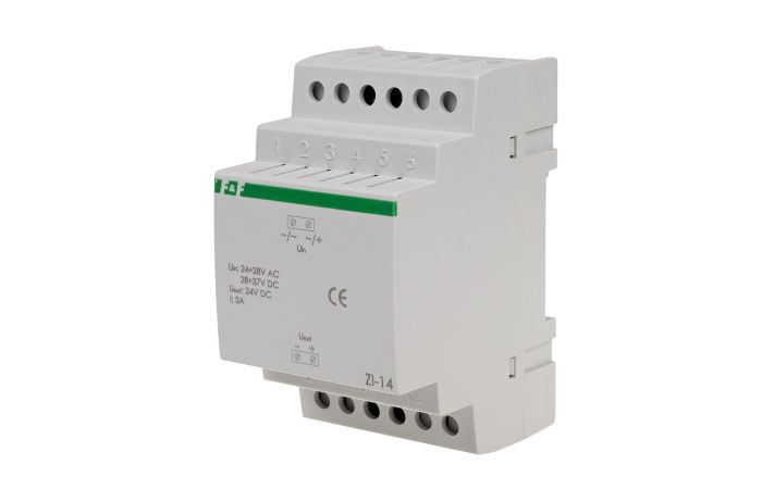 Stabilizator impulsowy ZI-14 24V 24-28V AC / 28-37V DC 3A | ZI-14 F&F