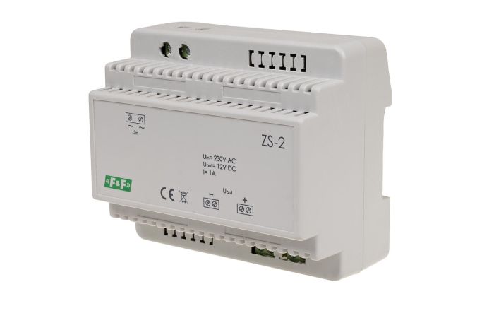 zasilacz stabilizowany 12V DC 1A ZS-2 | ZS-2 F&F