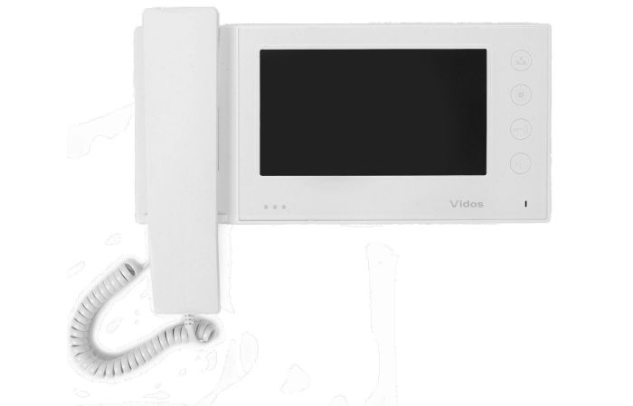 Monitor biały ze słuchawką i pamięć 100 zdarzeń | MK-06WF F&F