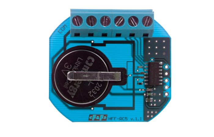 Nadajnik bateryjny 5-kanałowy RW-RC5 montaż pod przycisk zasilanie 3V | FW-RC5 F&F