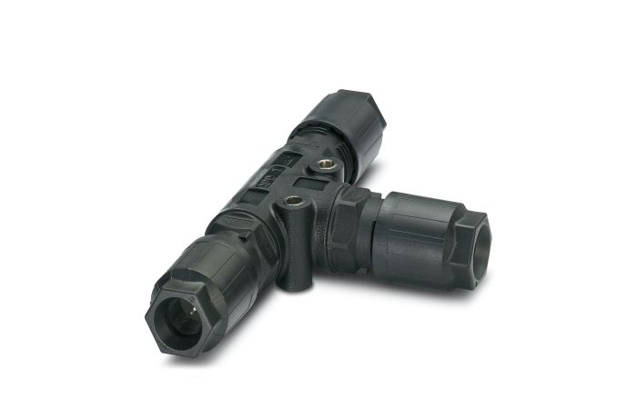 Rozdzielacz T - QPD T 4PE 3X9-16 BK | 1405402 Phoenix Contact