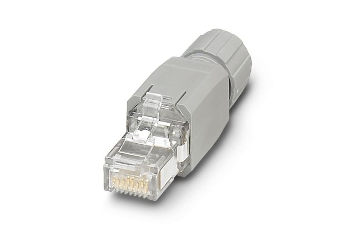 Złącza wtykowe RJ45 VS-08-RJ45-5-Q/IP20, 8-biegunowe, proste, szare A RAL 7042 | 1656725 Phoenix Contact
