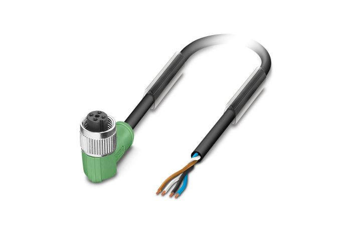 Kabel czujnika/urządzenia wykonawczego SAC-4P- 3,0-PUR/M12FR, 4-pin, czarno-szary (3m) | 1668234 Phoenix Contact