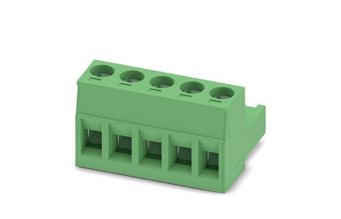 Łączniki wtykowe płytek drukowanych MSTB 2,5/ 5-ST-5,08, 5-biegunowy, 320V, zielony | 1757048 Phoenix Contact
