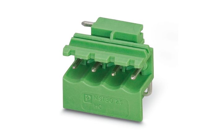 Gniazdo MSTBO 2,5/ 4-G1L, 4-biegunowe, 320V, zielone | 1861060 Phoenix Contact