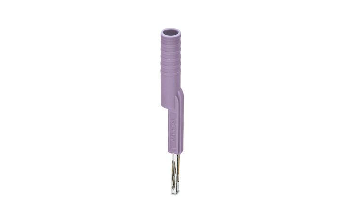 Adapter pomiarowy 4mm do złączek w podziałce 5,2mm i 6,2mm, fioletowy | 3035979 Phoenix Contact