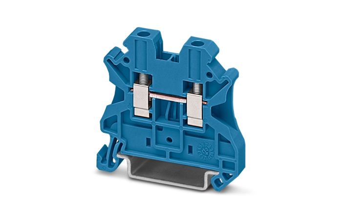 Złączka szynowa przepustowa 2-przewodowa 0,14-6mm2 UT 4 BU, niebieska (opak.50szt) | 3044115 Phoenix Contact