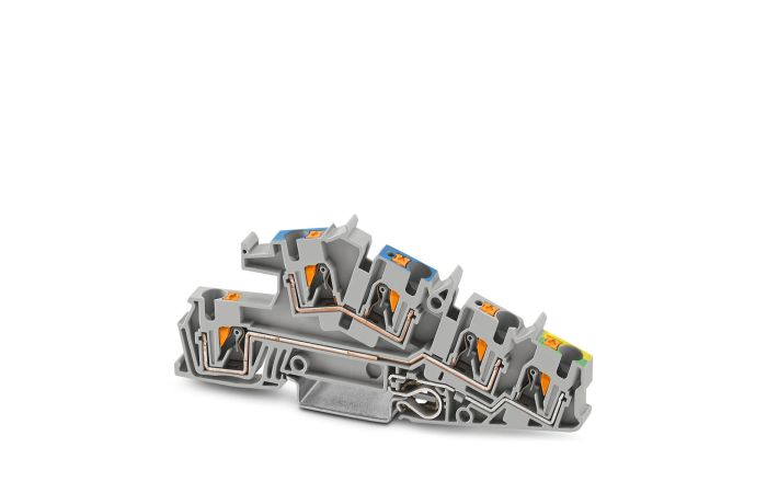 Złącze instalacyjne do przewodów ochronnych, zielono-żółte PTI 4-PE/L/N | 3214049 Phoenix Contact