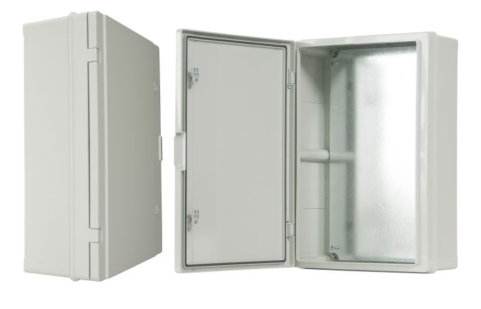 Szafka rozdzielcza hermetyczna 400, 410x610x375mm, IP65, szara | C.1603 Pawbol