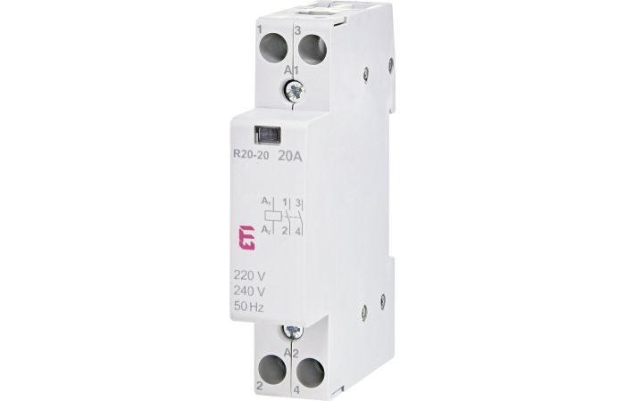 Stycznik modułowy 20A 230V AC 2Z 0R R 20-20 | 002461210 Eti