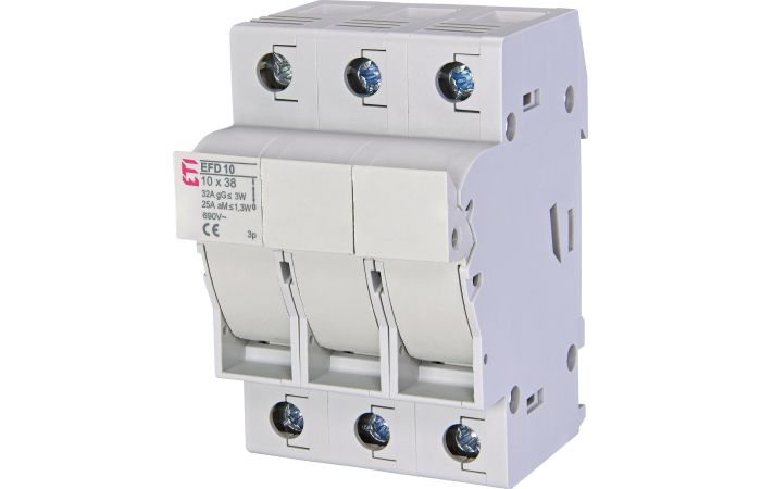 Rozłącznik bezpiecznikowy 3P 32A 10x38mm EFD 10 | 002540004 Eti