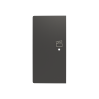 Klawisz podwójny lewy światło 1/2 do ABB-free@home, 6220T-A21003 237, Zoni czarny matowy  | 2CHT622103A4237 ABB