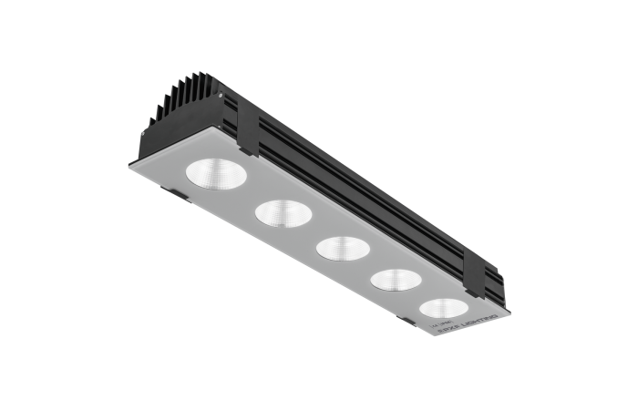 Oprawa Flash New LED 5x 128W 4000K 70st. 610mm 15000lm, czarna | AD003.3366.840.A000 PXF Lighting
