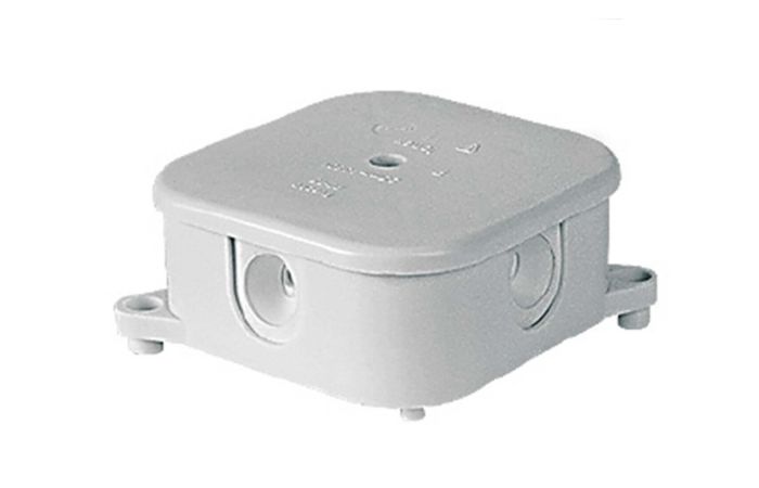 Puszka instalacyjna n/t 85x85x40 pusta IP44 PO75P biała | 83011006 Simet