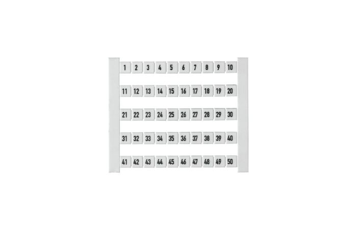 Oznacznik złączki DEK 5 FW 1-50 Dekafix 5x5mm biały | 0473460001 Weidmuller