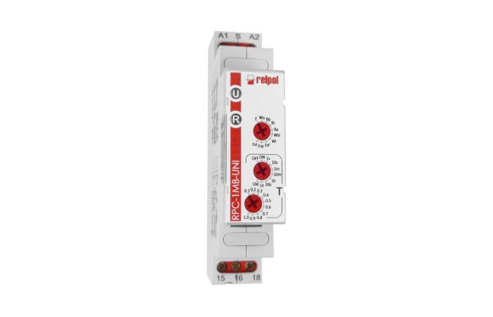 Przekaźnik czasowy wielofunkcyjny 16A, 12&hellip;240V AC/DC RPC-1MB-UNI | 863182 Relpol