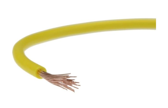 Przewód instalacyjny H05V-K (LGY) 0,5 300/500V żółty /100m/ KRĄŻEK | 5907702813363 EK Elektrokabel
