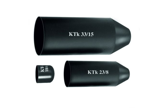 Kapturki termokurczliwe na końce kabli, kolor czarny KTK 52/25 | WKKK53012421160C0 Radpol