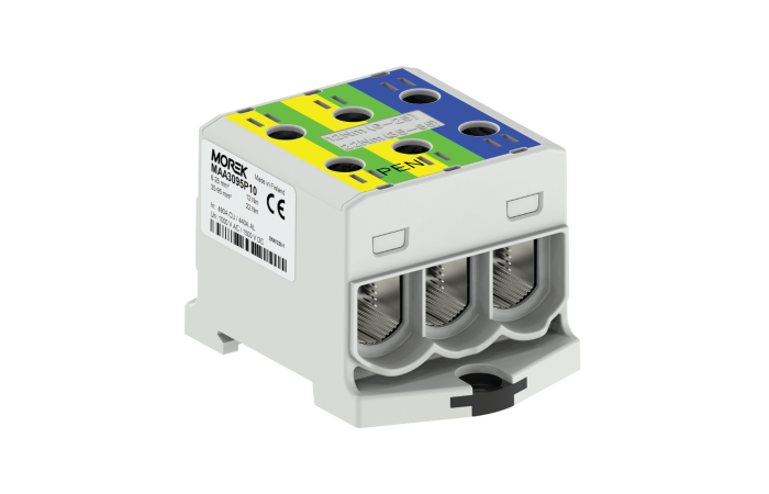Zacisk uniwersalny, złączka OTL-PEN 95-3 ż&oacute;ł.ziel.x2/nieb. 3xAl/Cu 6-95mm&sup2; 1000VAC/1500VDC | MAA3095P10 Morek