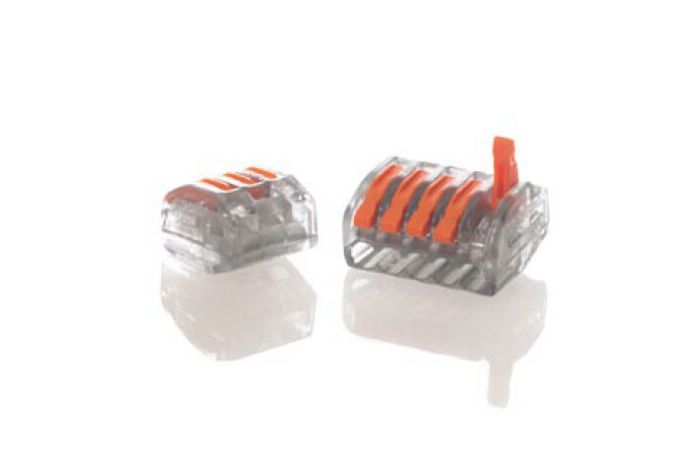 Złączka uniwersalna z dźwignią PC-233, 3-torowa drut/linka, 0,2-4mm2, 32A, 600V (opak=50szt) | PC-233 Trytyt