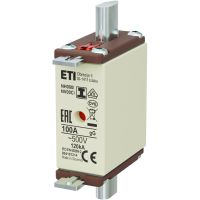 Wkładka bezpiecznikowa (topikowa) NH000/I 100A gG 500V zwłoczna / Zaczepy izolowane | 004191214 Eti