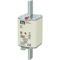Wkładka bezpiecznikowa (topikowa) NH1 250A gF 500V szybka | 004139121 Eti