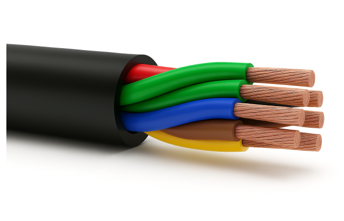 Przewód YLYs 7x0,75 czarny KRĄŻEK | 5901854416588 Elpar