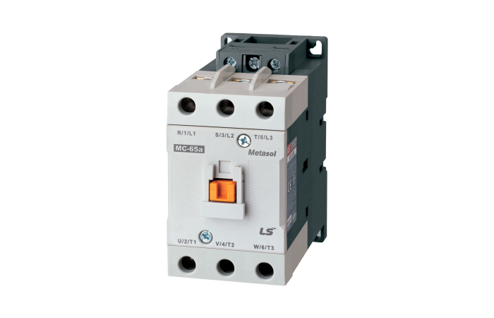Stycznik mocy 65A, 3P, 30kW, 24V AC, 1NO 1NC, zaciski śrubowe, MC-65A | MC-65A 24VAC 1A1B Aniro