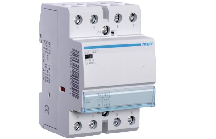 Stycznik 230VAC 4NO 40A AC-7a/b | ESC440 Hager