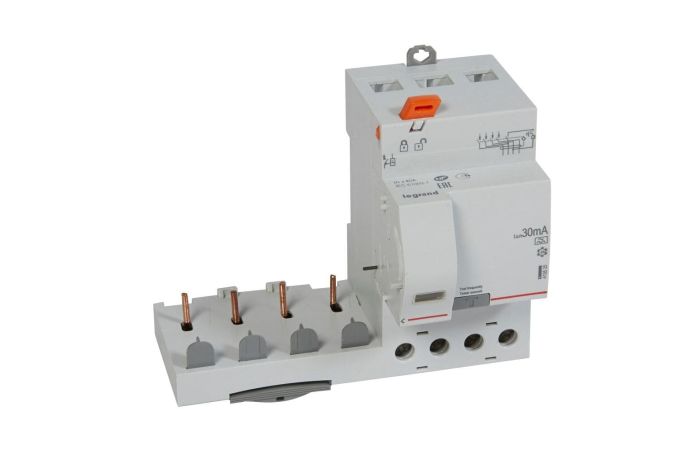 Blok różnicowoprądowy pr 304 4P 40a 30ma typ a serii dx3 | 410525 Legrand